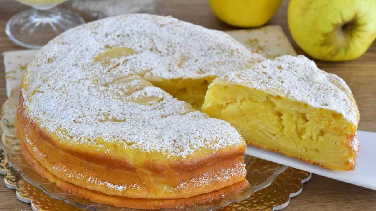 Gateau Au Yaourt Et Aux Pommes Cremeux Sans Farine Recette Facile