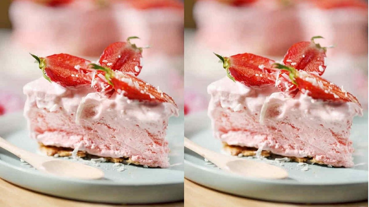 Gateau Mousse Glace Aux Fraises Sans Cuisson Un Vrai Delice Recette Facile