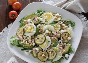 Salade aux courgettes grillées
