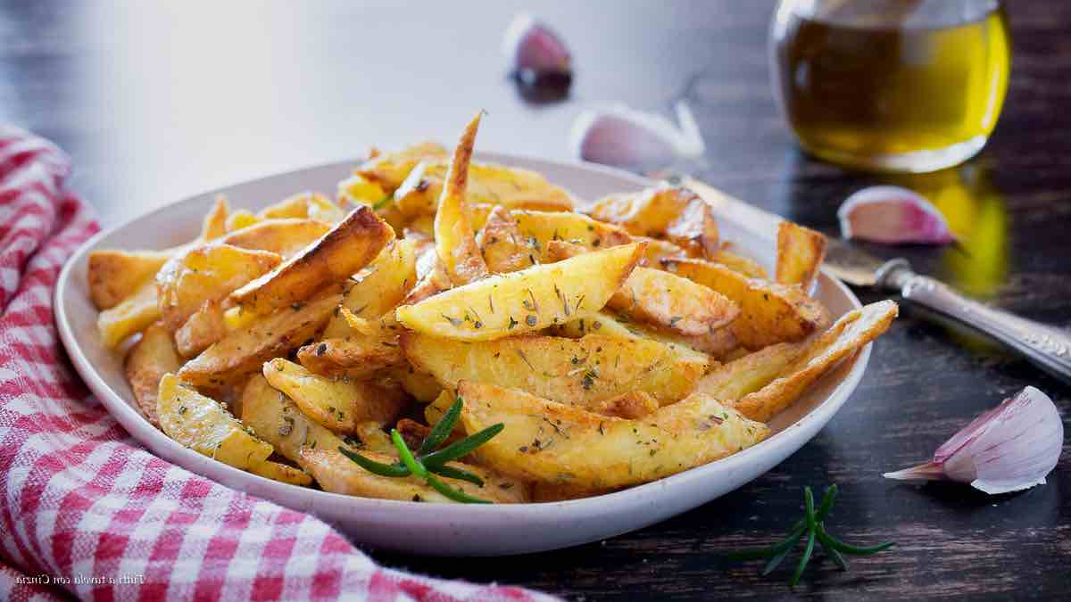 Pommes de terre frites aromatisées