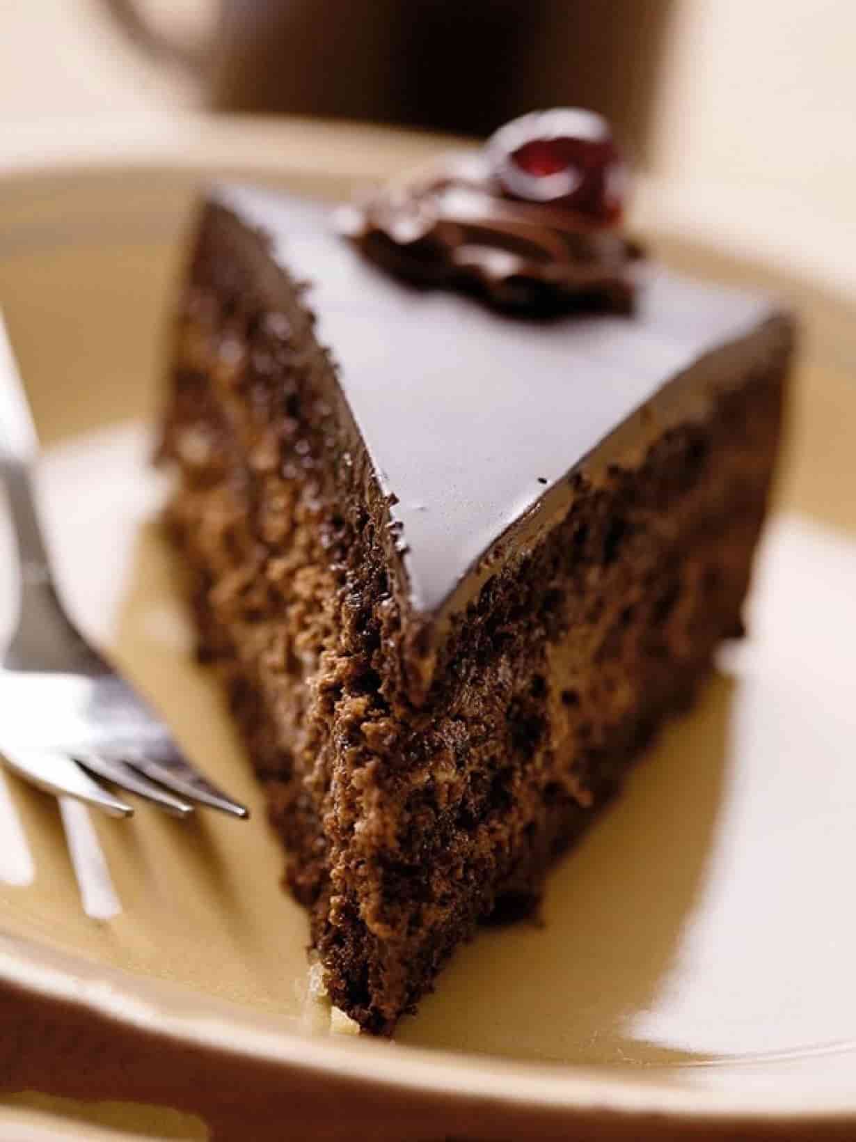 Gâteau au chocolat et mousse à la ricotta