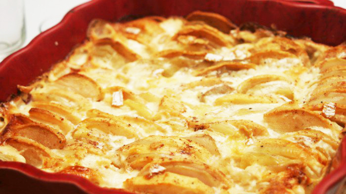 Gratin aux pommes de terre et au camembert