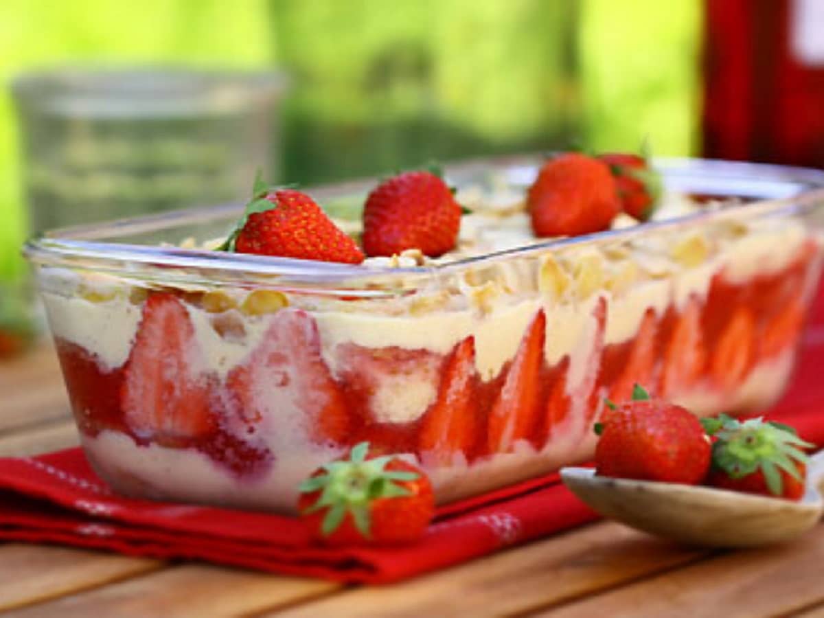 Pudding à la fraise