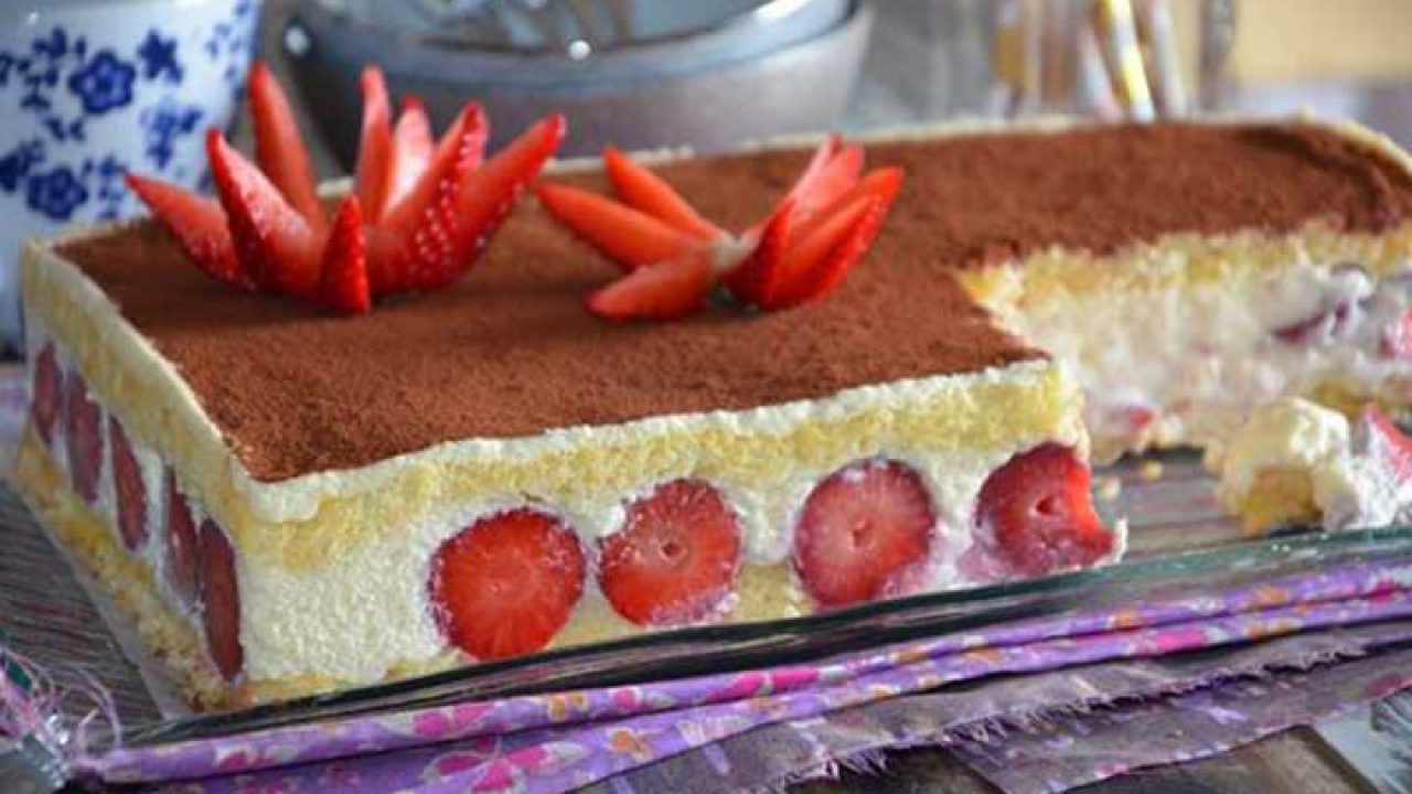 Gateau Tiramisu Aux Fraises Sans Gelatine Facile Recette Facile