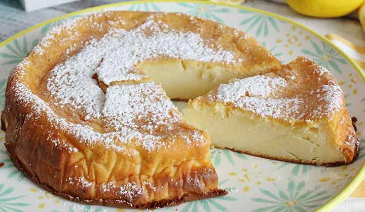 Gâteau au citron crémeux sans farine