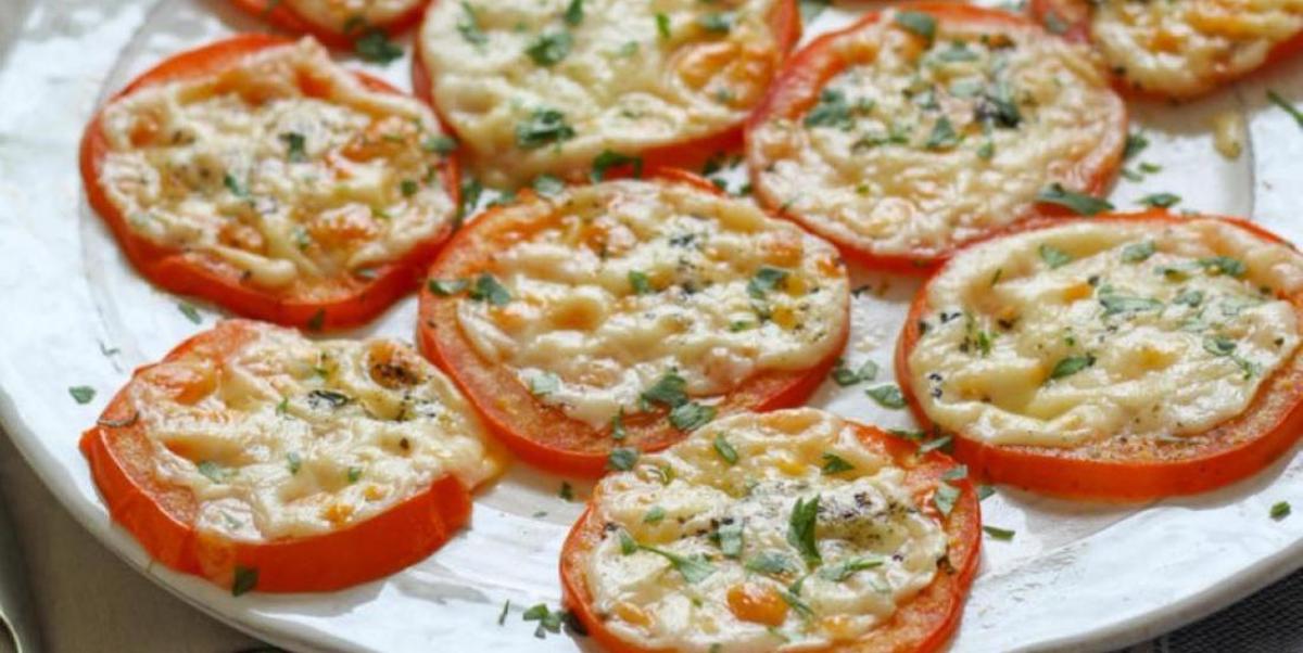Les tomates cuites au Parmesan