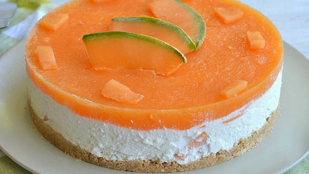 Gateau Froid Au Melon A La Creme Ideal Pour Les Chaudes Journees Recette Facile