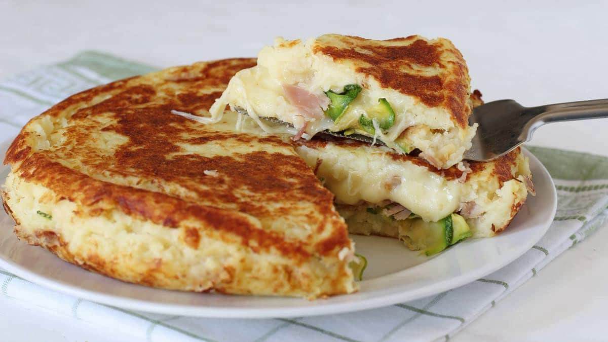 Gateau Aux Pommes De Terre Et Courgettes A La Poele Recette Facile