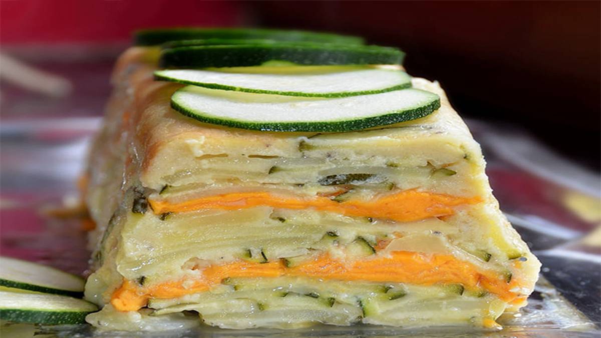 Gateau Invisible Courgette Pommes De Terre Mimolette Plat Familial Recette Facile