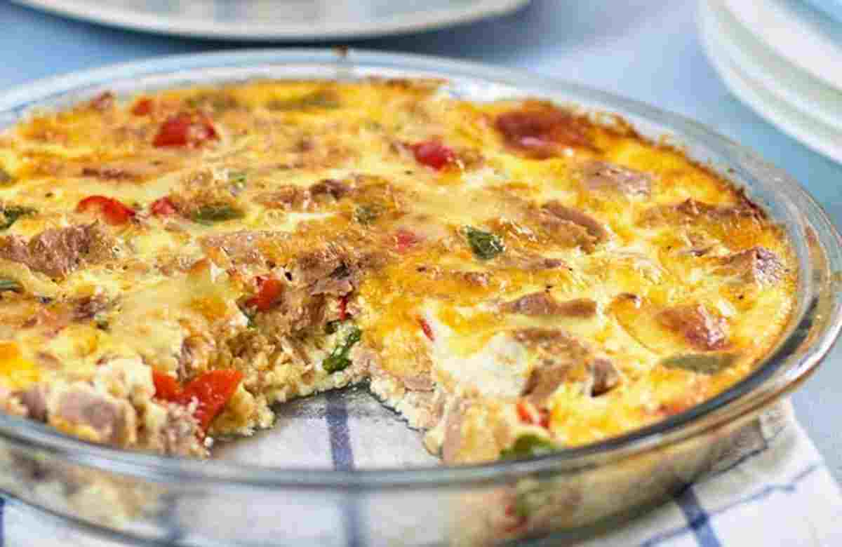 Quiche thon sans pâte