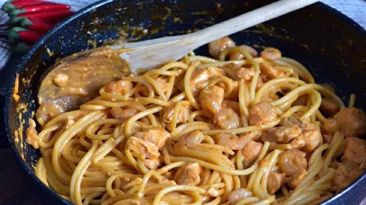 Spaghetti crémeuse